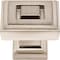 Jeffrey Alexander 1-1/4" Overall Length Satin Nickel Square Delmar Cabinet Knob 585L-SN - alternate 3